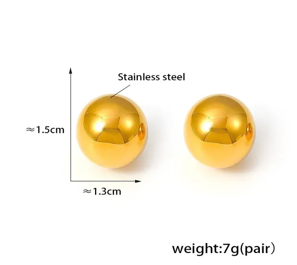 Gold_Ball_Stud_Earrings_For_Women